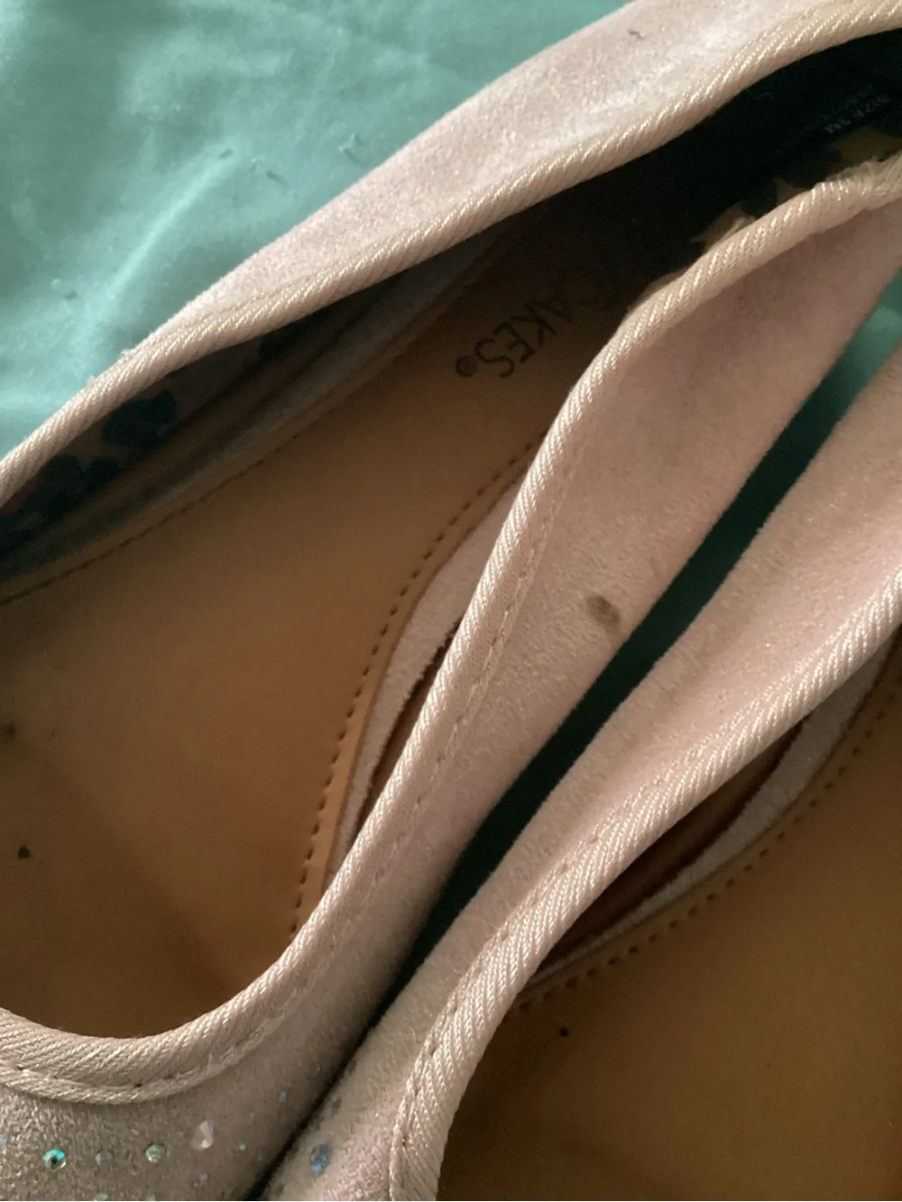 Gold Bow Ballet Flats - Women